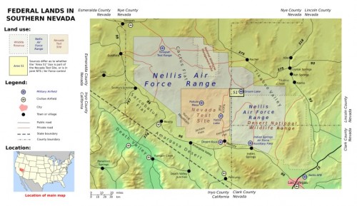 Mapa del Area 51