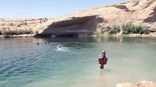 misterioso lago aparece en tunez