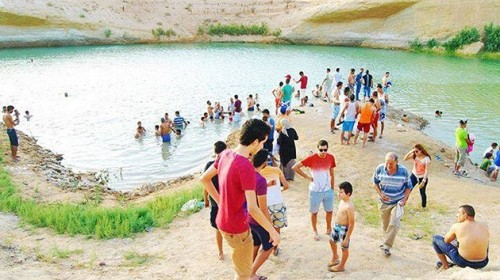 misterioso lago aparecido en tunez