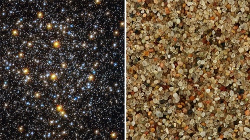 En el cielo hay más estrellas que granos de arena en todas las playas